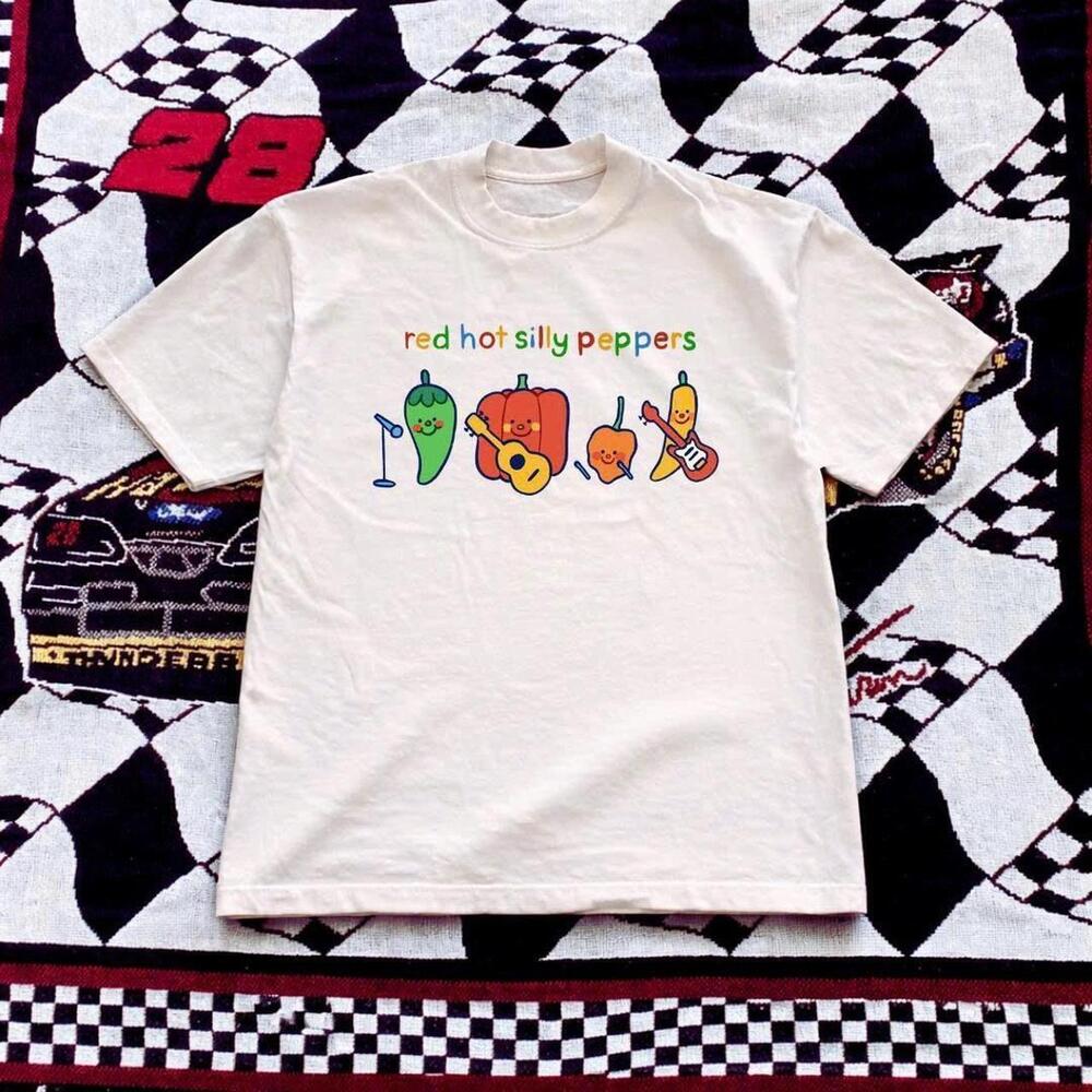White Red Hot Chili Peppers Band Tee